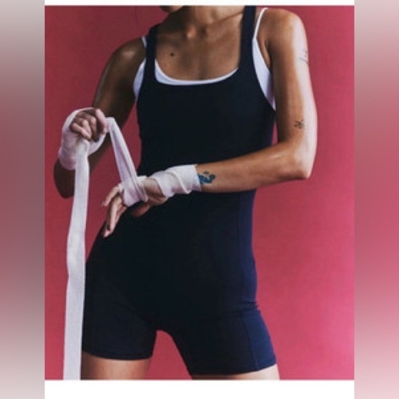 New free people fp movement Never Better Runsie black - Picture 2 of 10